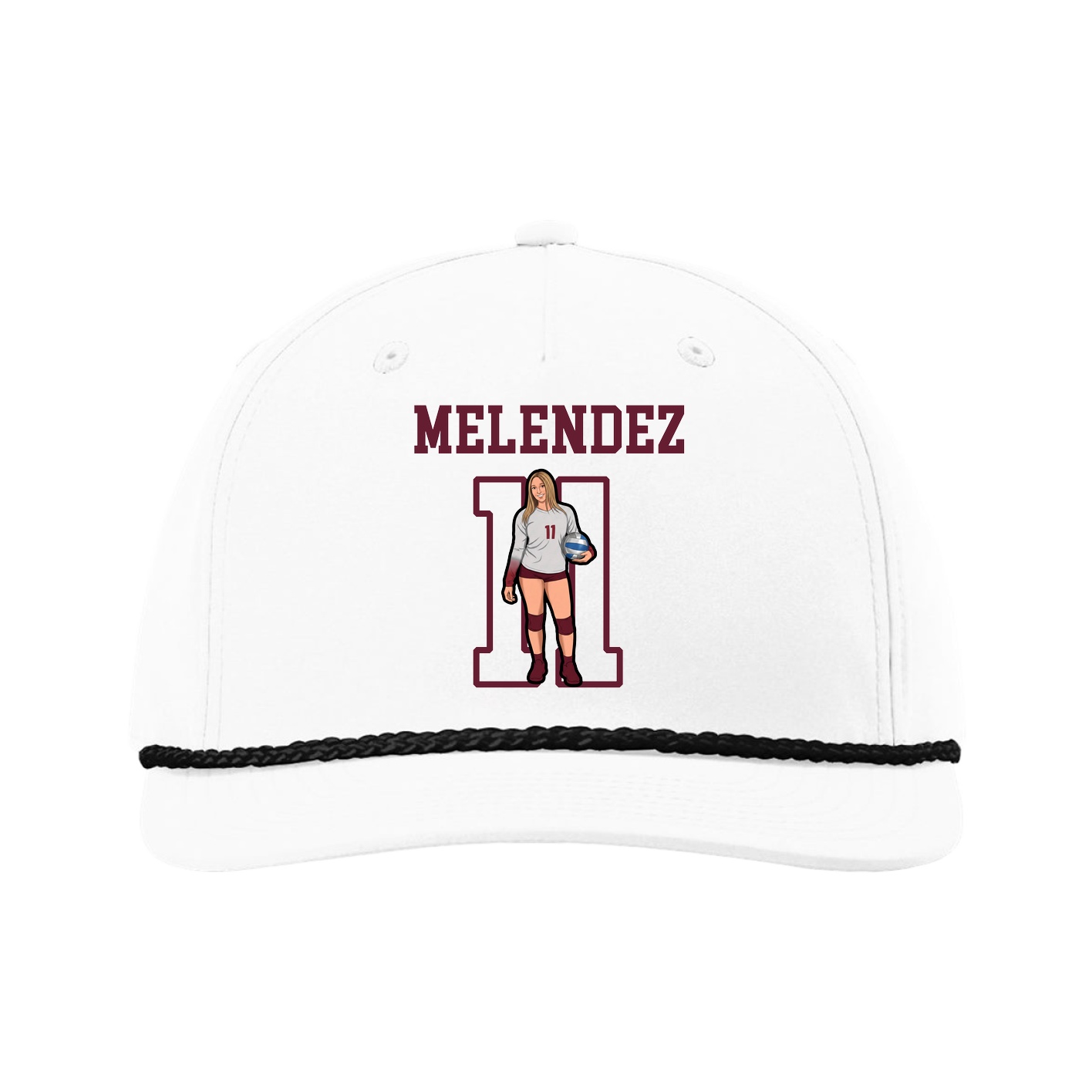 Five-Panel Classic Rope Cap — Shirsey in White