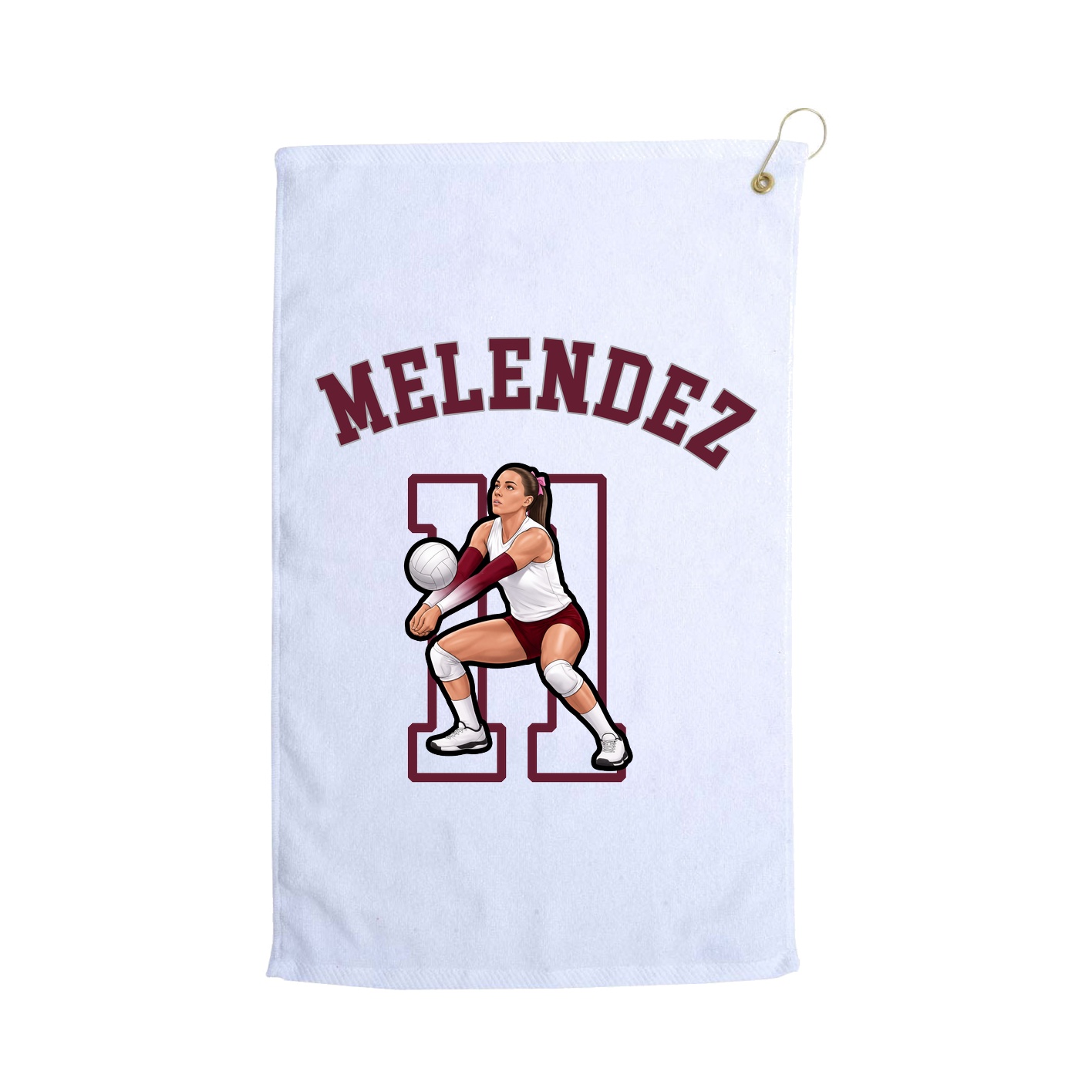 Golf Towel — Shirsey Arch in White