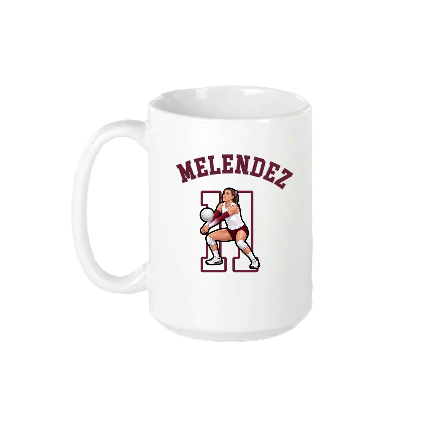 15oz Coffee Mug — Shirsey Arch in White