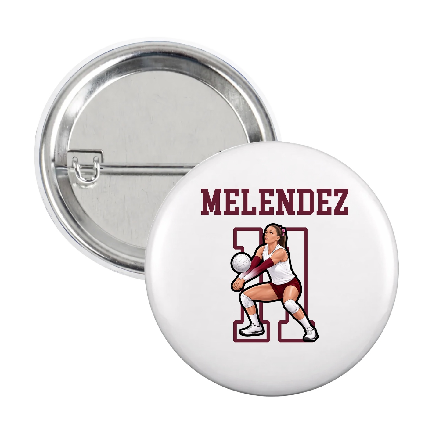 Game Day Button — Shirsey in White