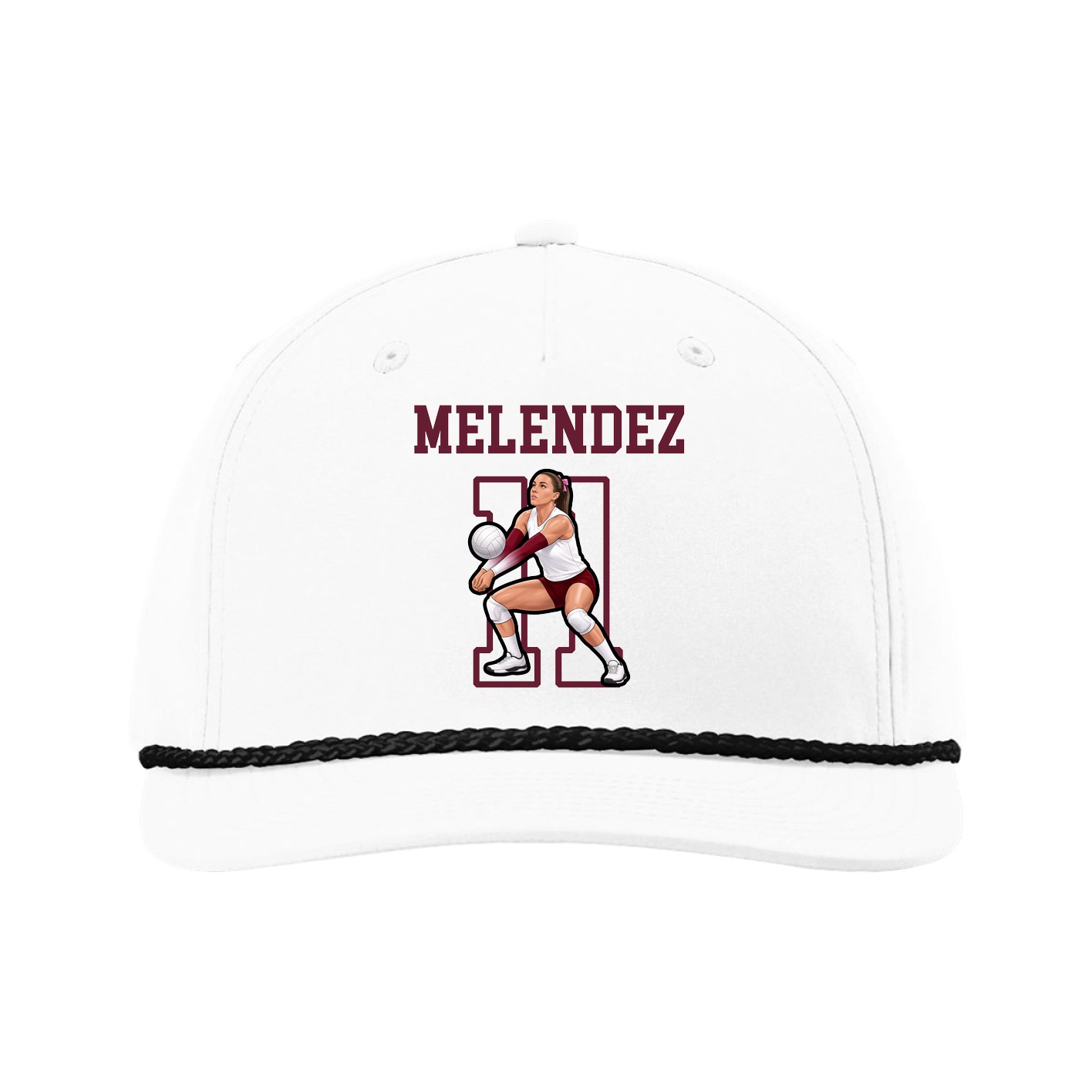 Five-Panel Classic Rope Cap — Shirsey in White