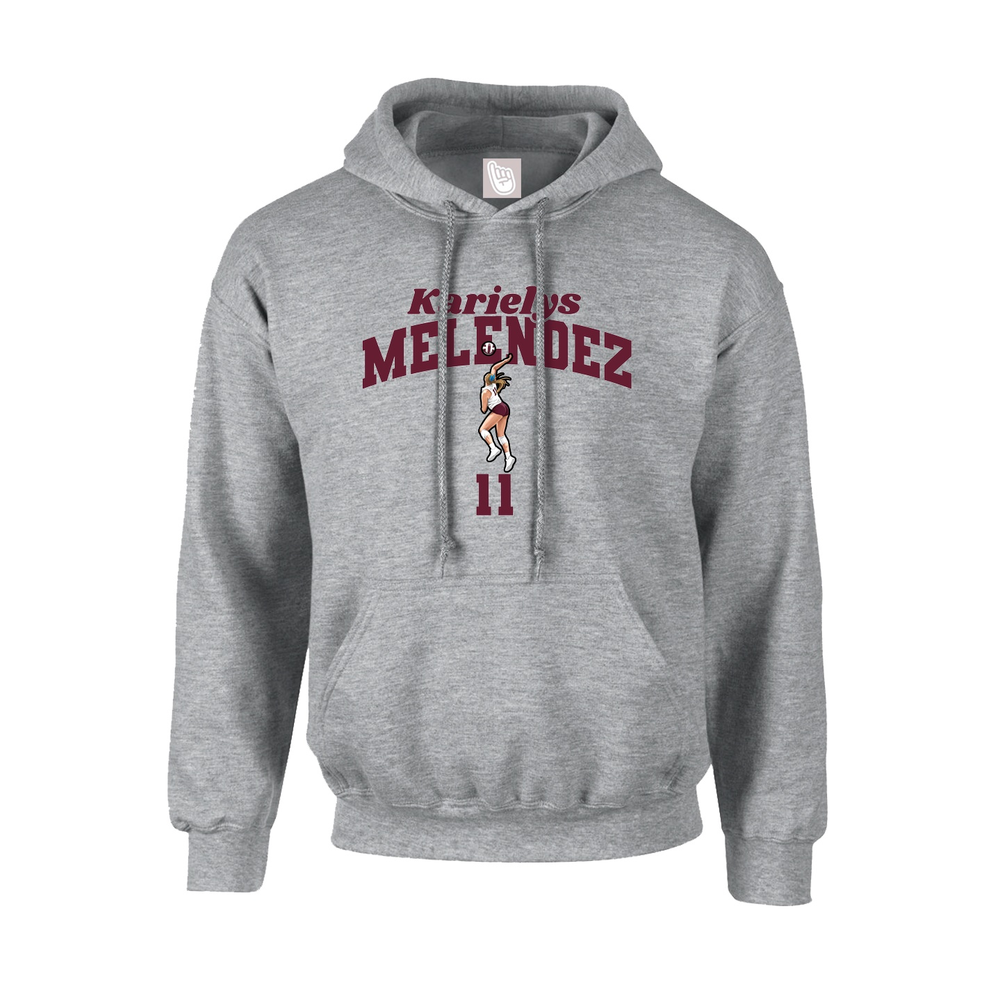 Hoodie — Signature Arch in Grey