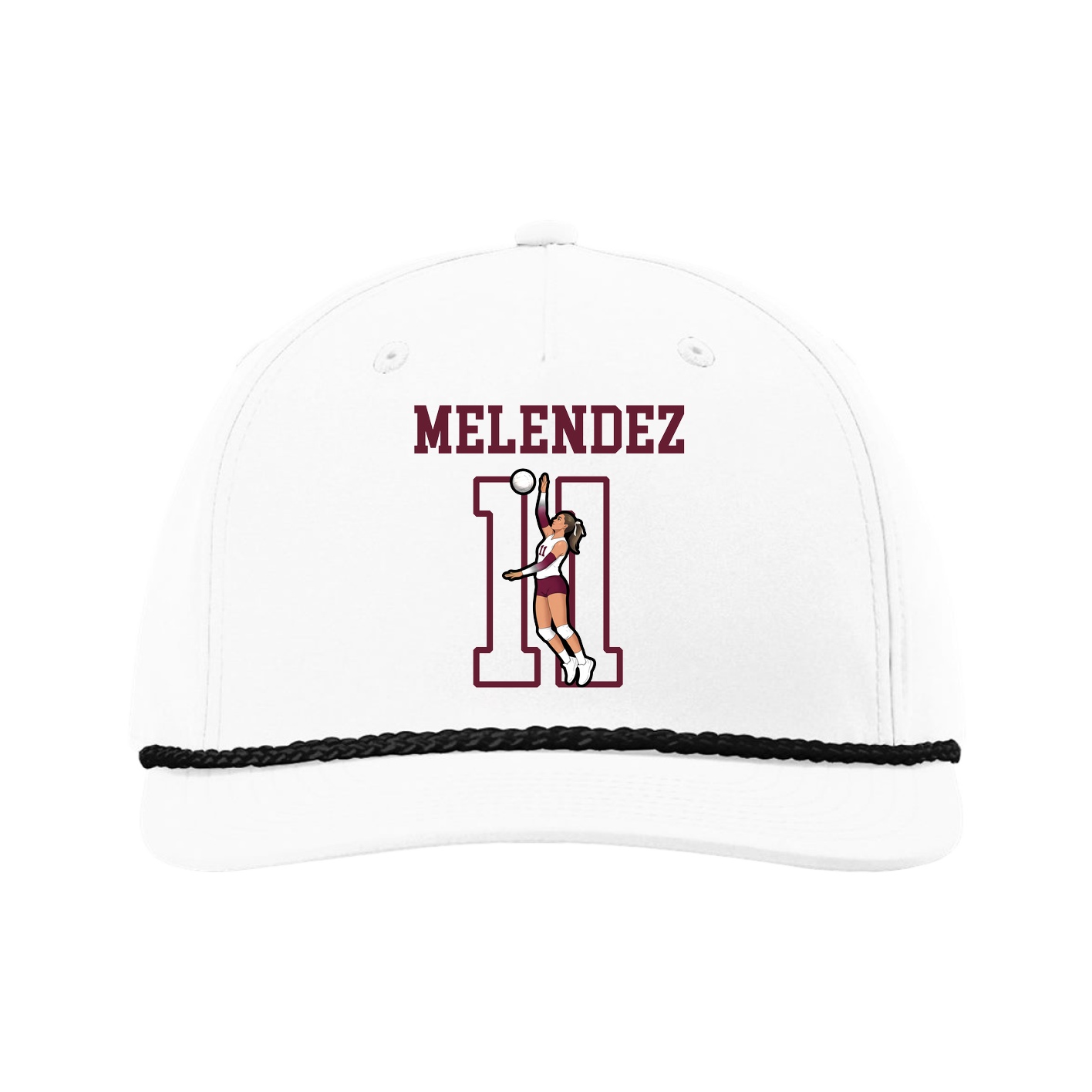 Five-Panel Classic Rope Cap — Shirsey in White