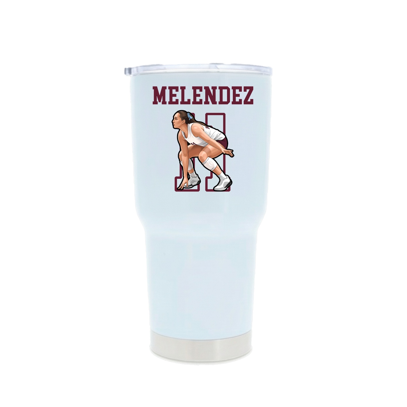 30oz Stainless Steel Tumbler — Shirsey in White