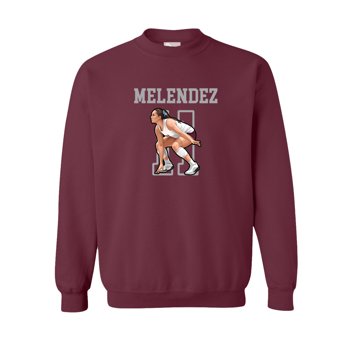 Fleece Crew — Shirsey in Maroon