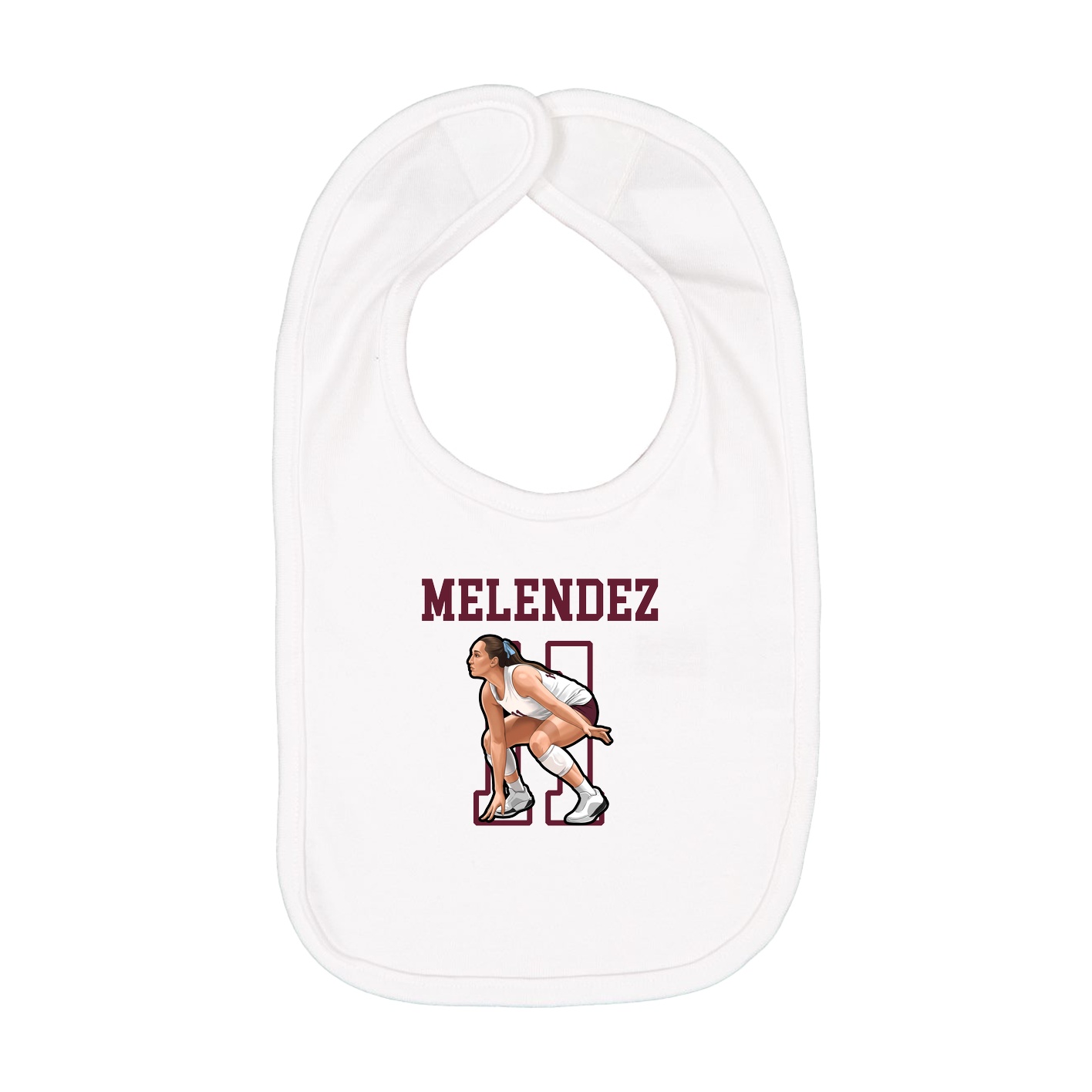 Infant Bib — Shirsey in White