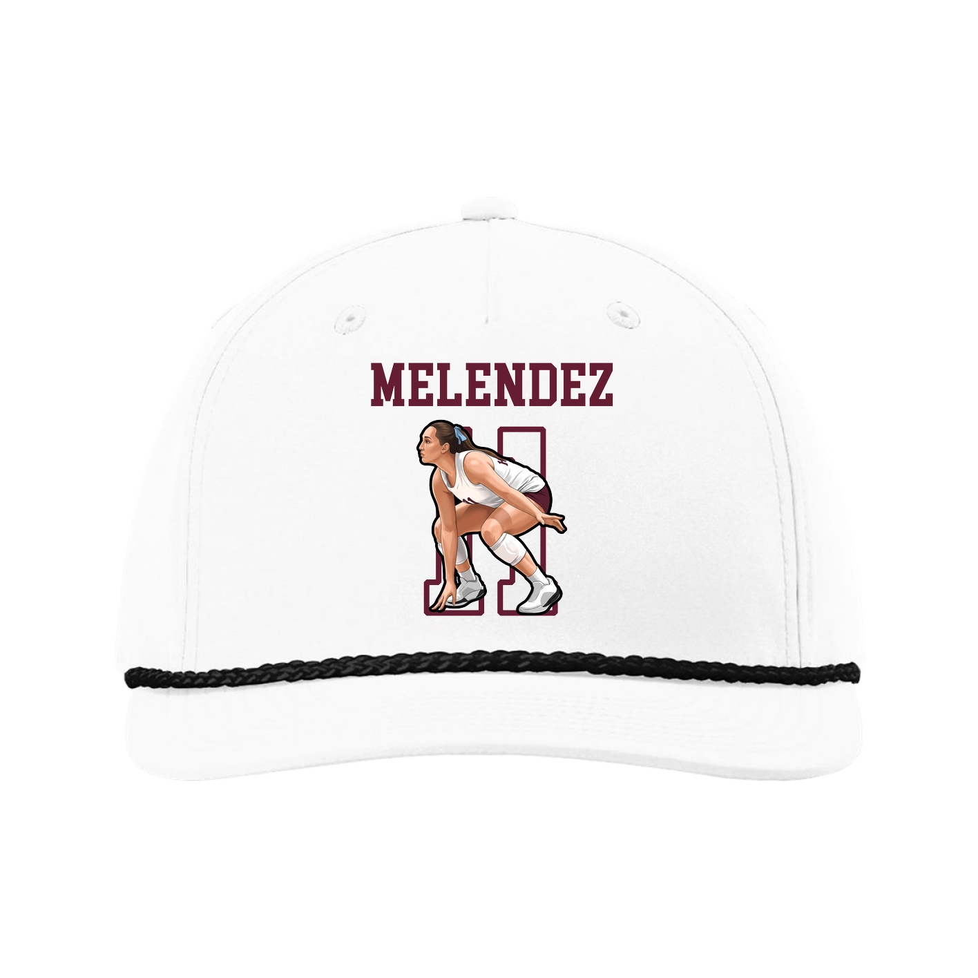 Five-Panel Classic Rope Cap — Shirsey in White