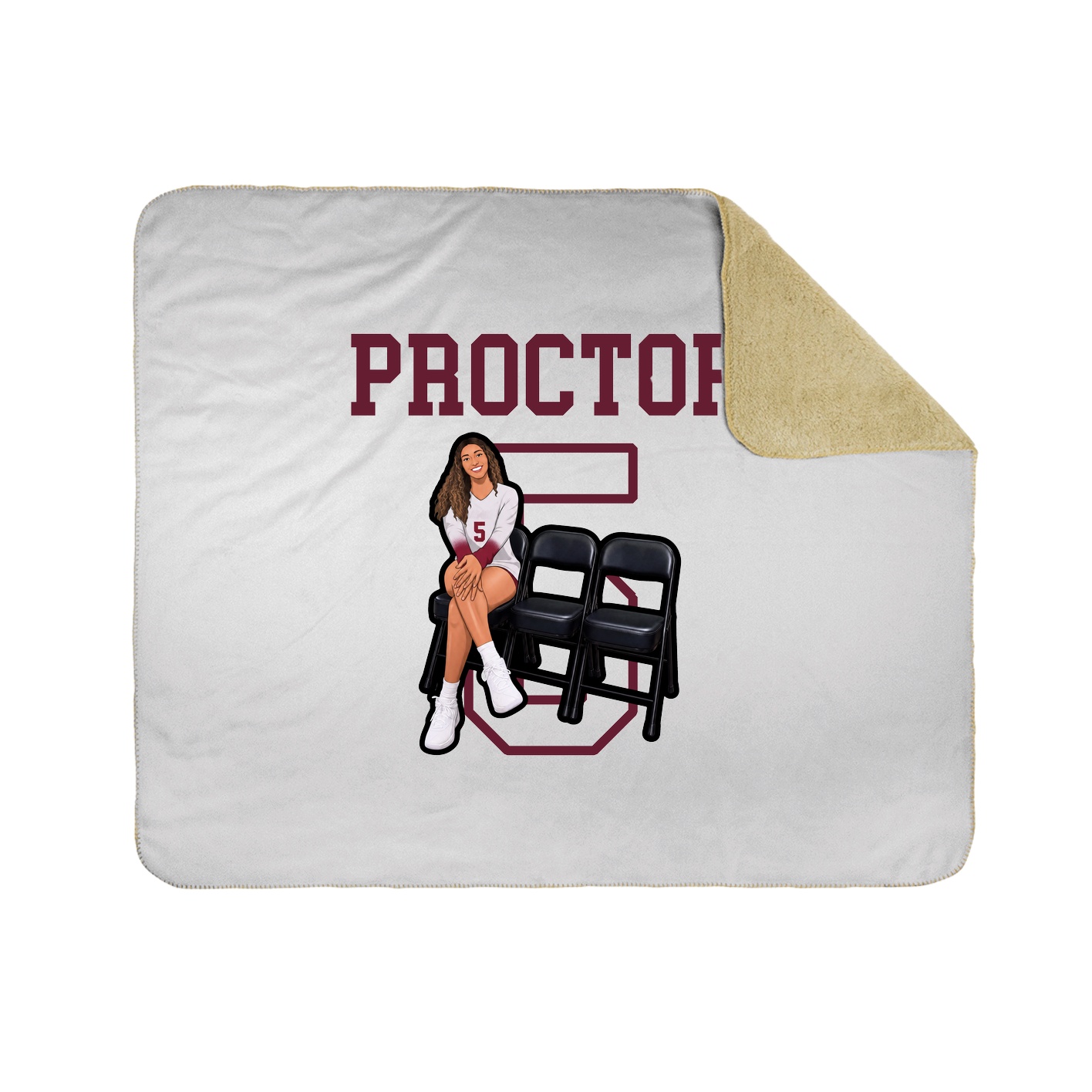 Throw Blanket — Shirsey in White