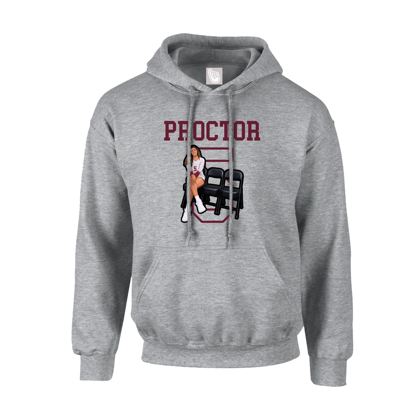 Hoodie — Shirsey in Grey