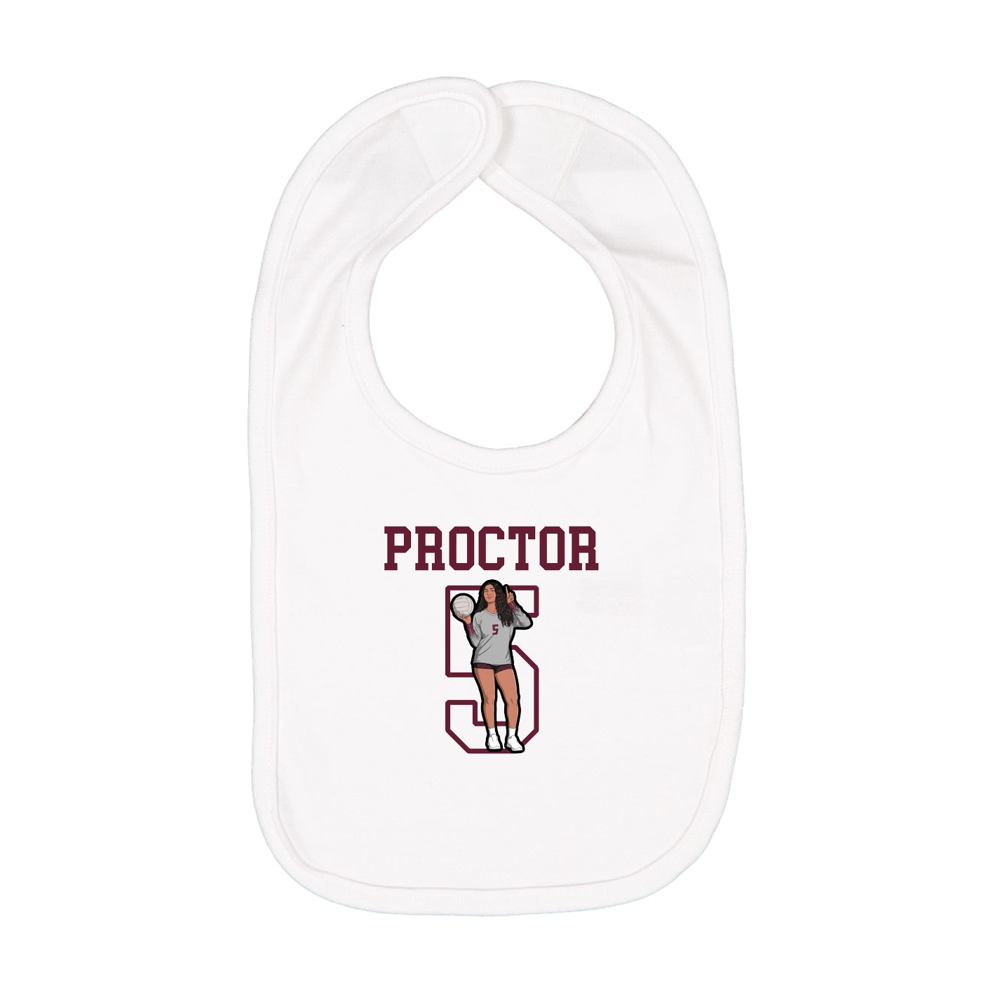 Infant Bib — Shirsey in White
