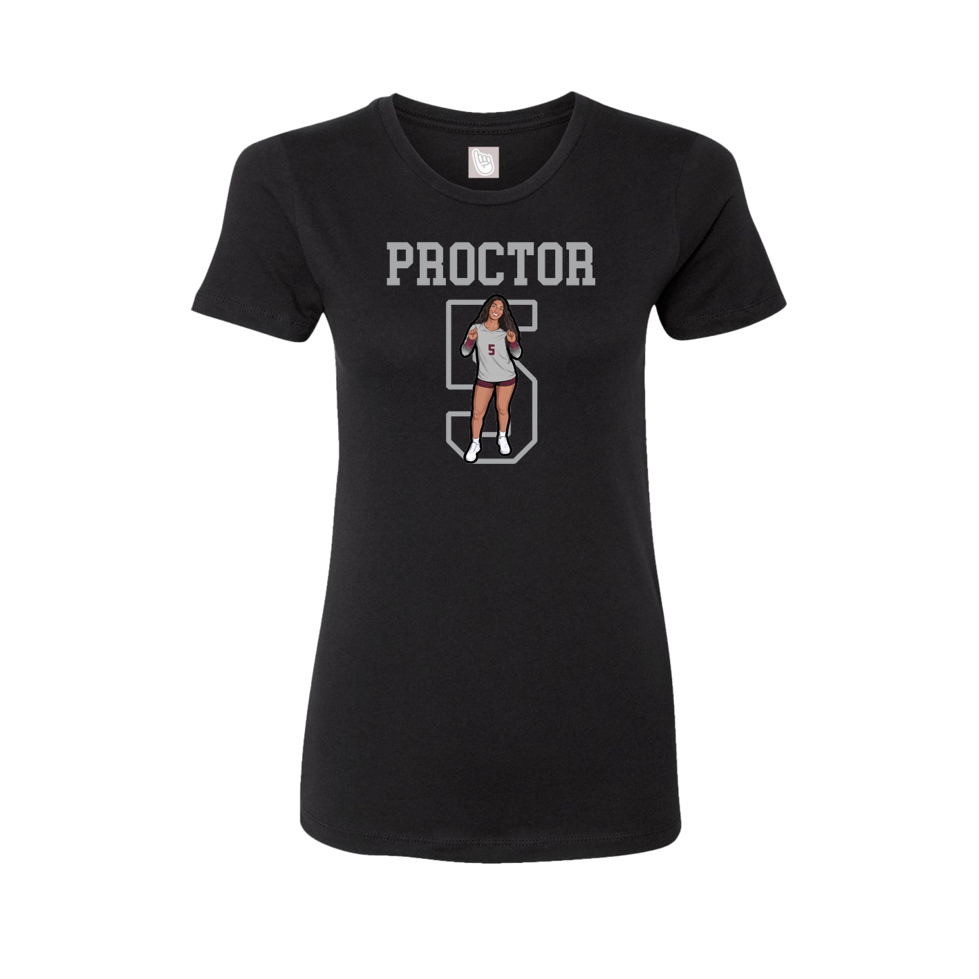 Fitted Women's Tee — Shirsey in Black