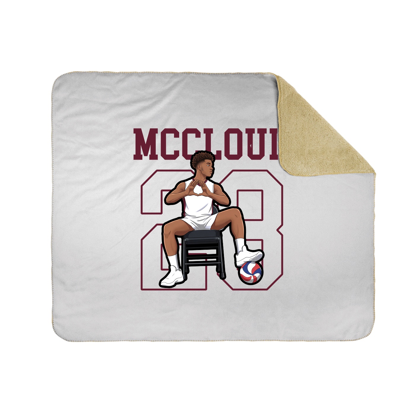 Throw Blanket — Shirsey in White