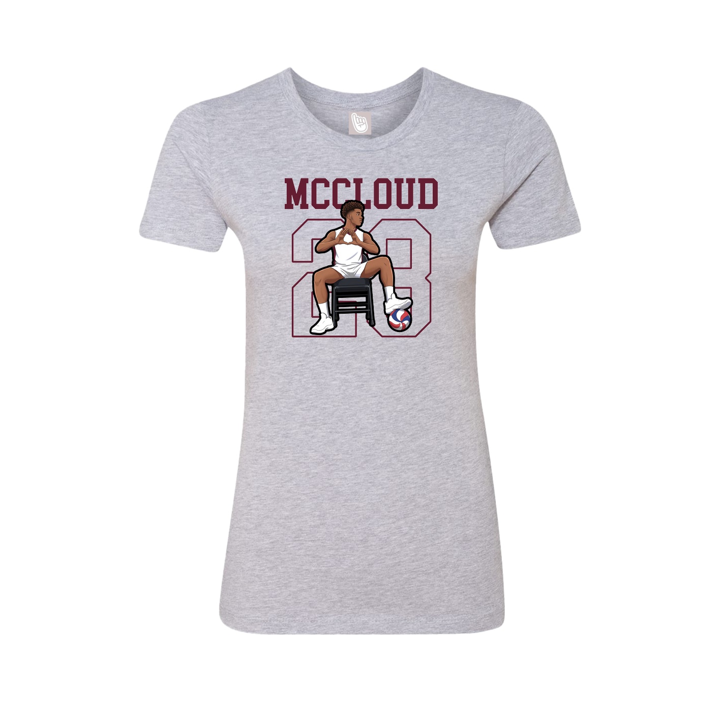 Fitted Women's Tee — Shirsey in Grey