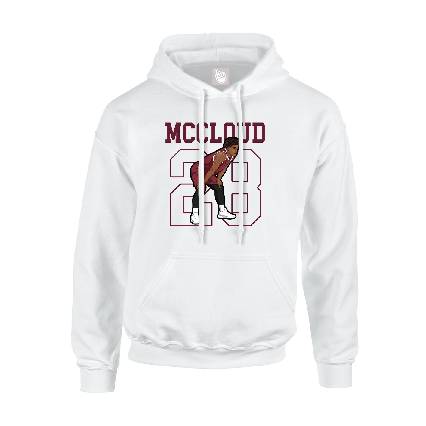 Hoodie — Shirsey in White