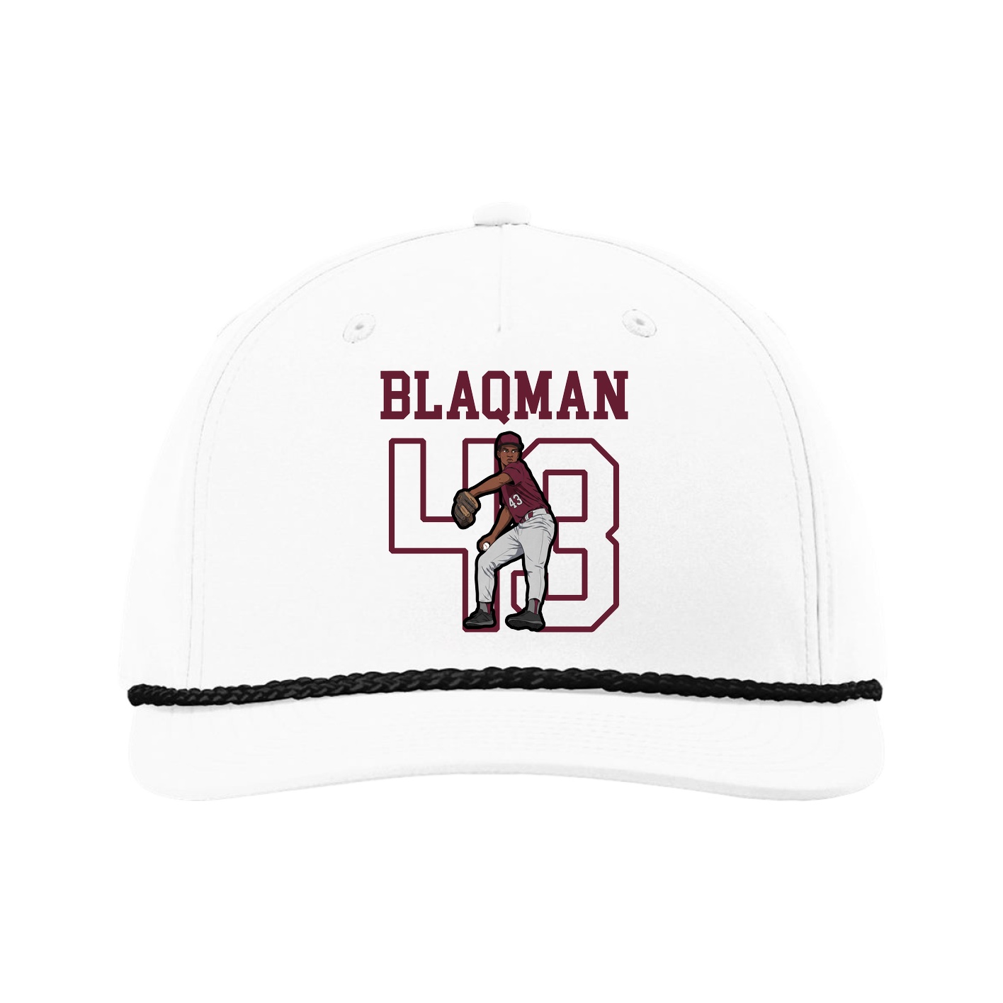 Five-Panel Classic Rope Cap — Shirsey in White