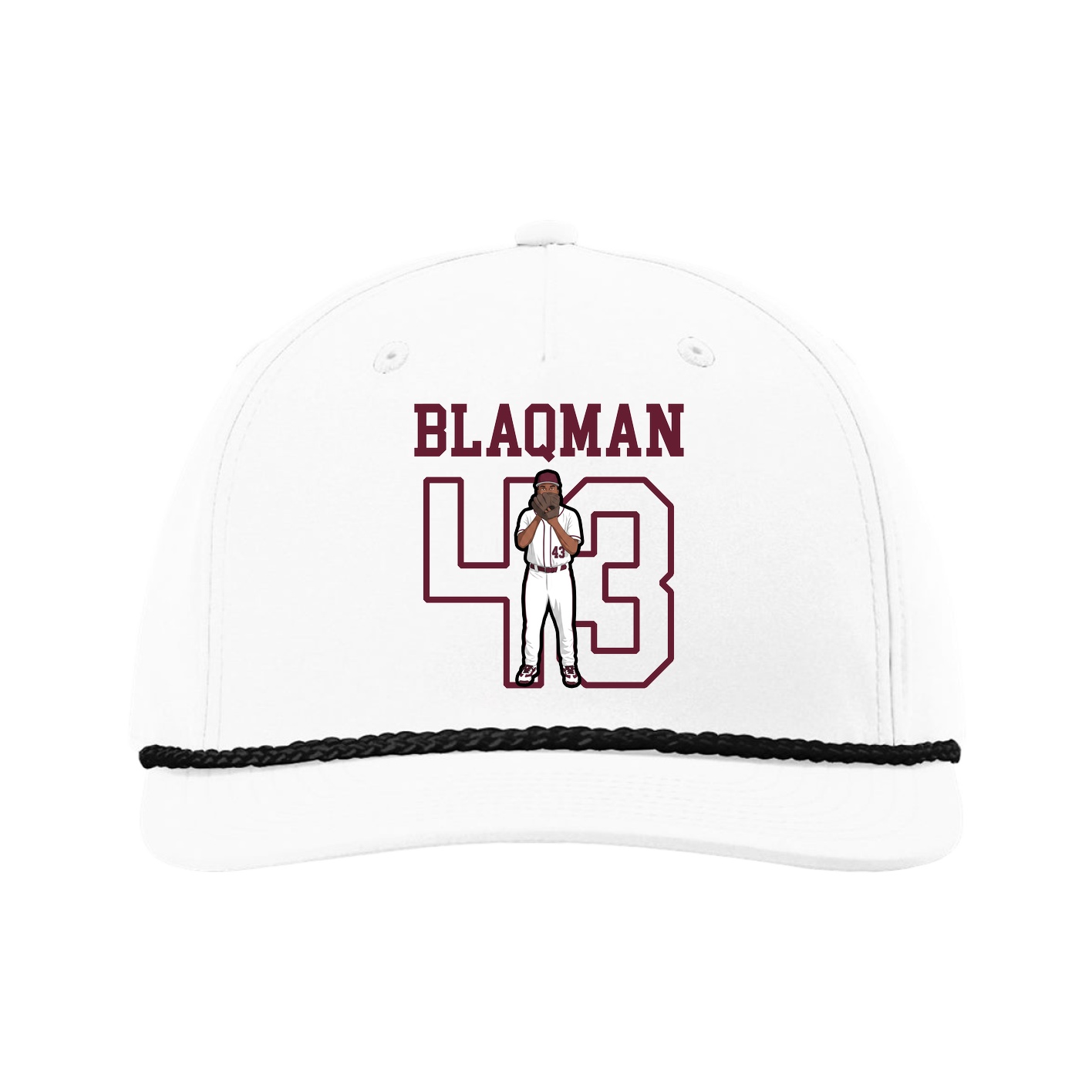 Five-Panel Classic Rope Cap — Shirsey in White