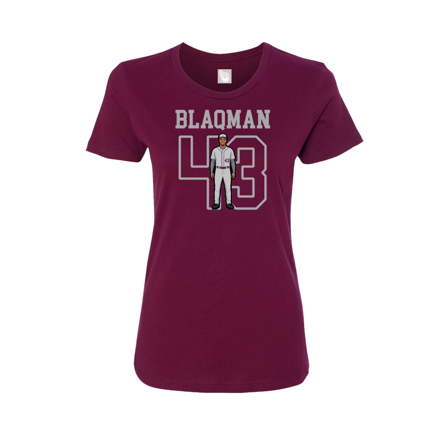 Fitted Women's Tee — Shirsey in Maroon