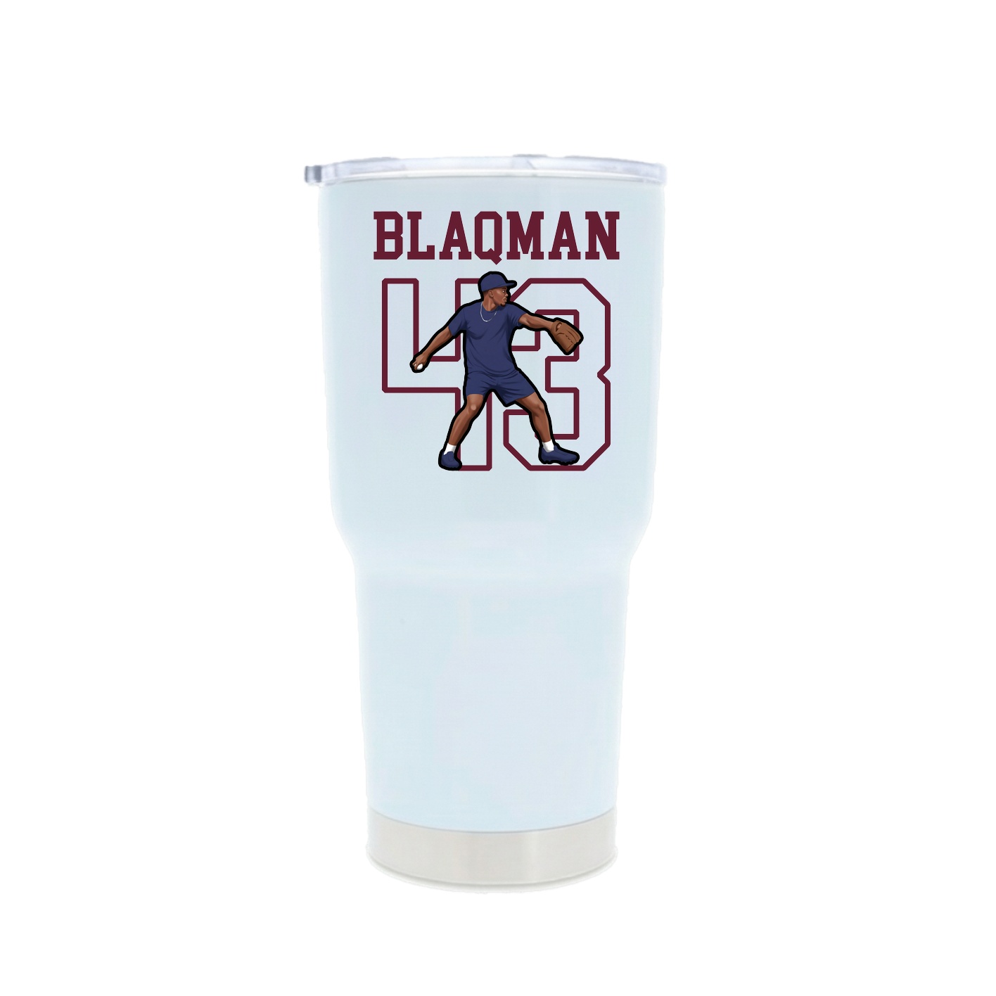 30oz Stainless Steel Tumbler — Shirsey in White