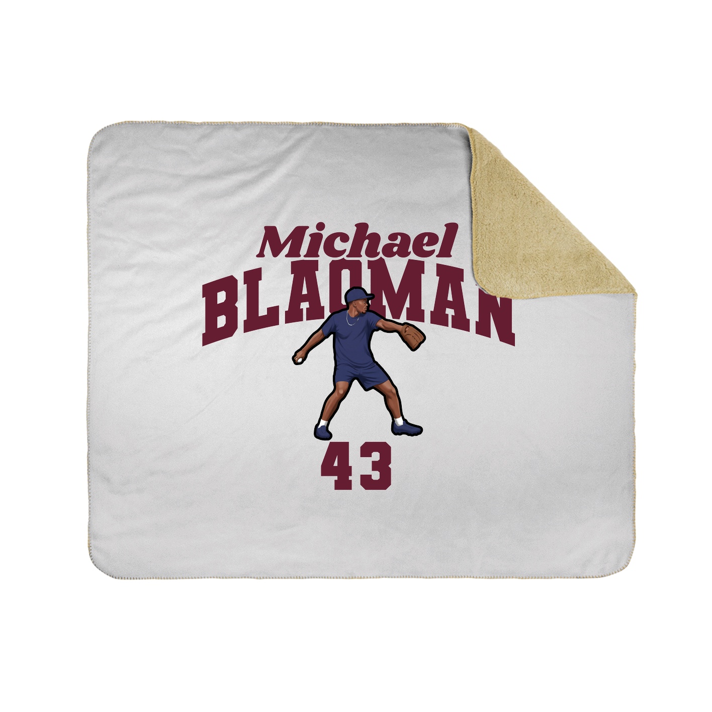 Throw Blanket — Signature Arch in White