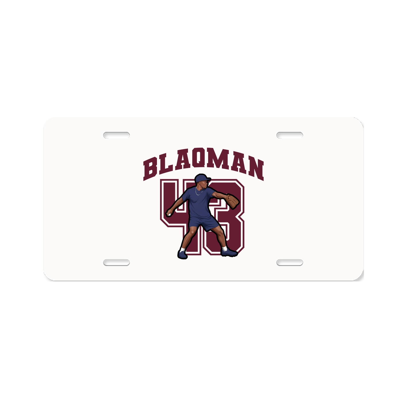 License Plate — Number in Classic