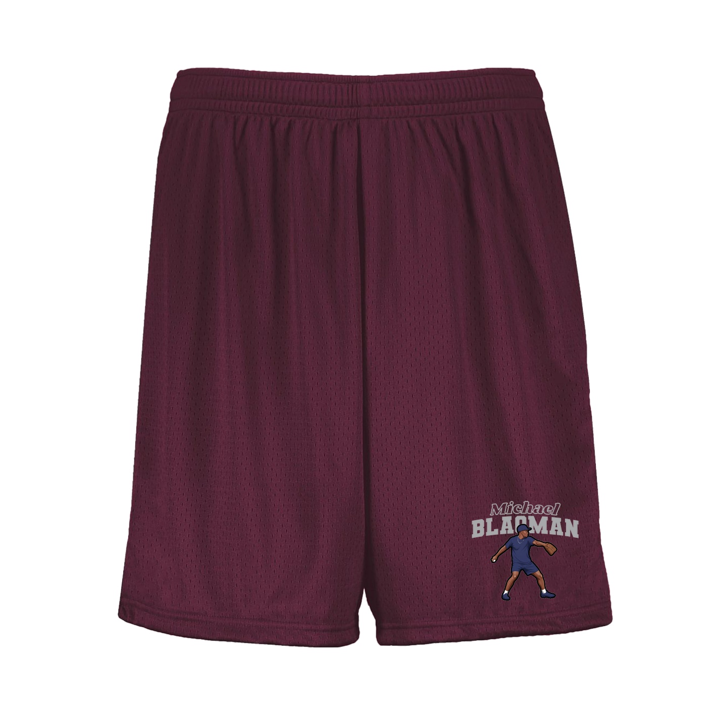 Shorts — Name Arch in Maroon