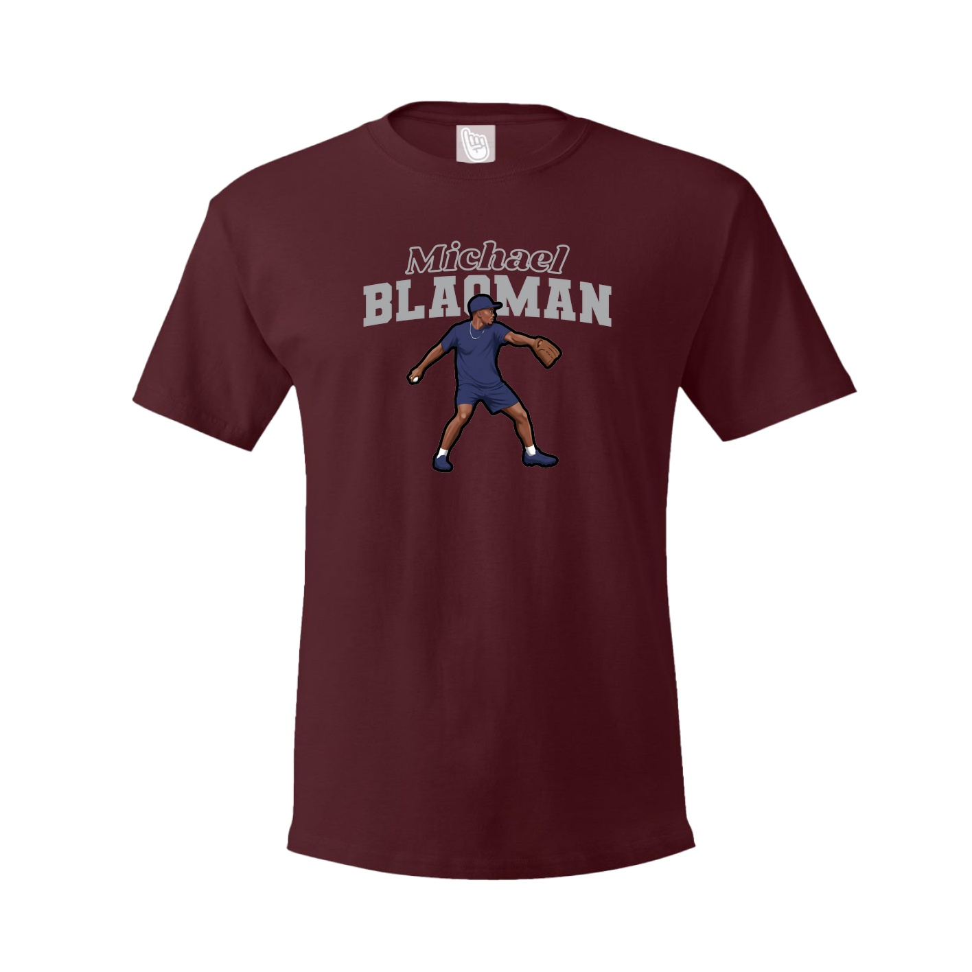 Tee — Name Arch in Maroon