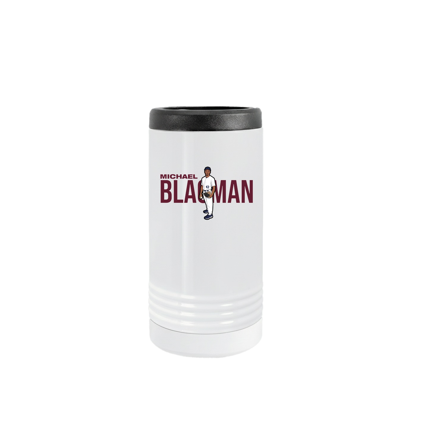 Slim Beverage Holder — Player Name in White