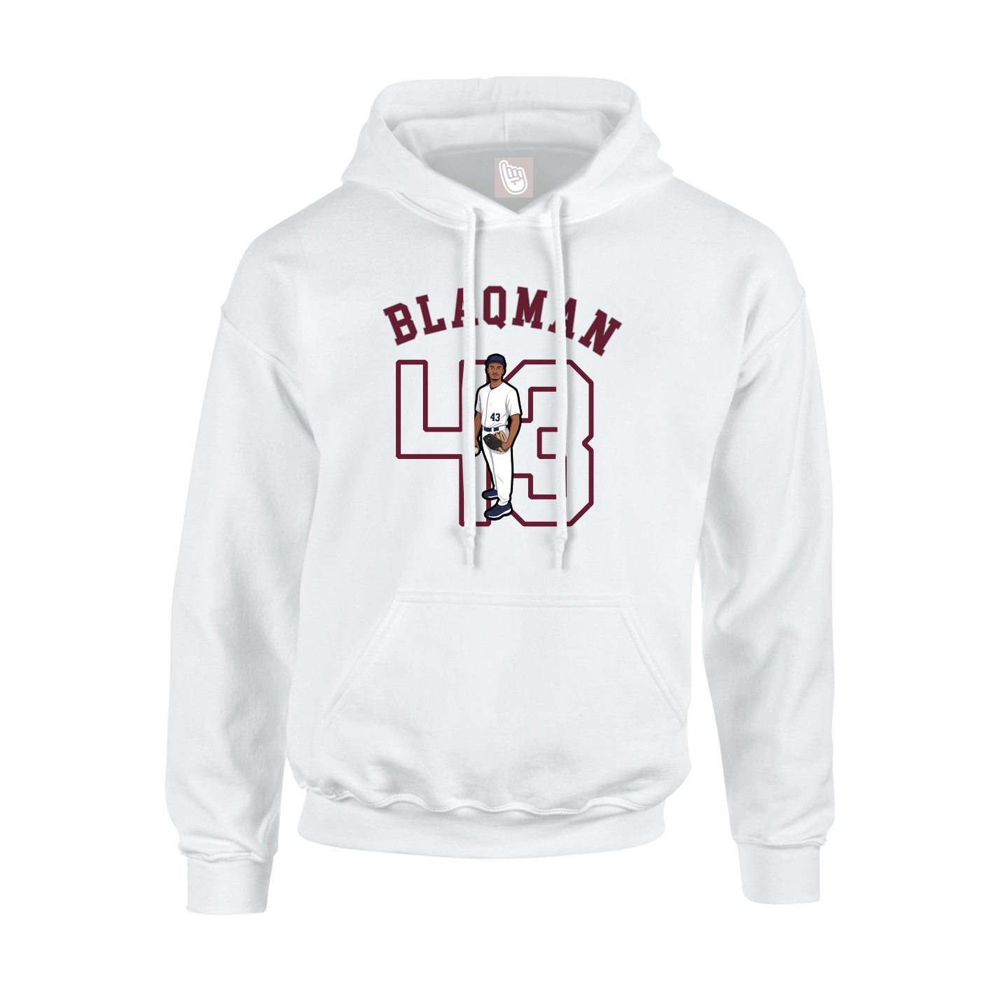 Hoodie — Shirsey Arch in White