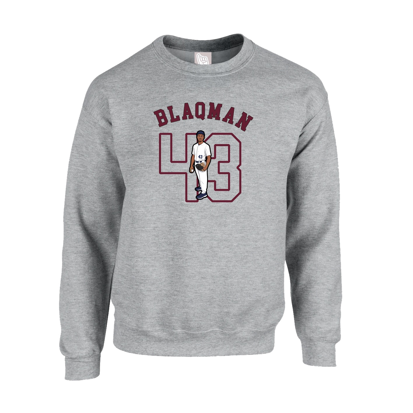 Fleece Crew — Shirsey Arch in Grey