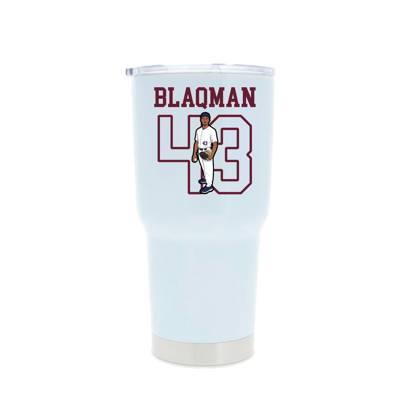 30oz Stainless Steel Tumbler — Shirsey in White