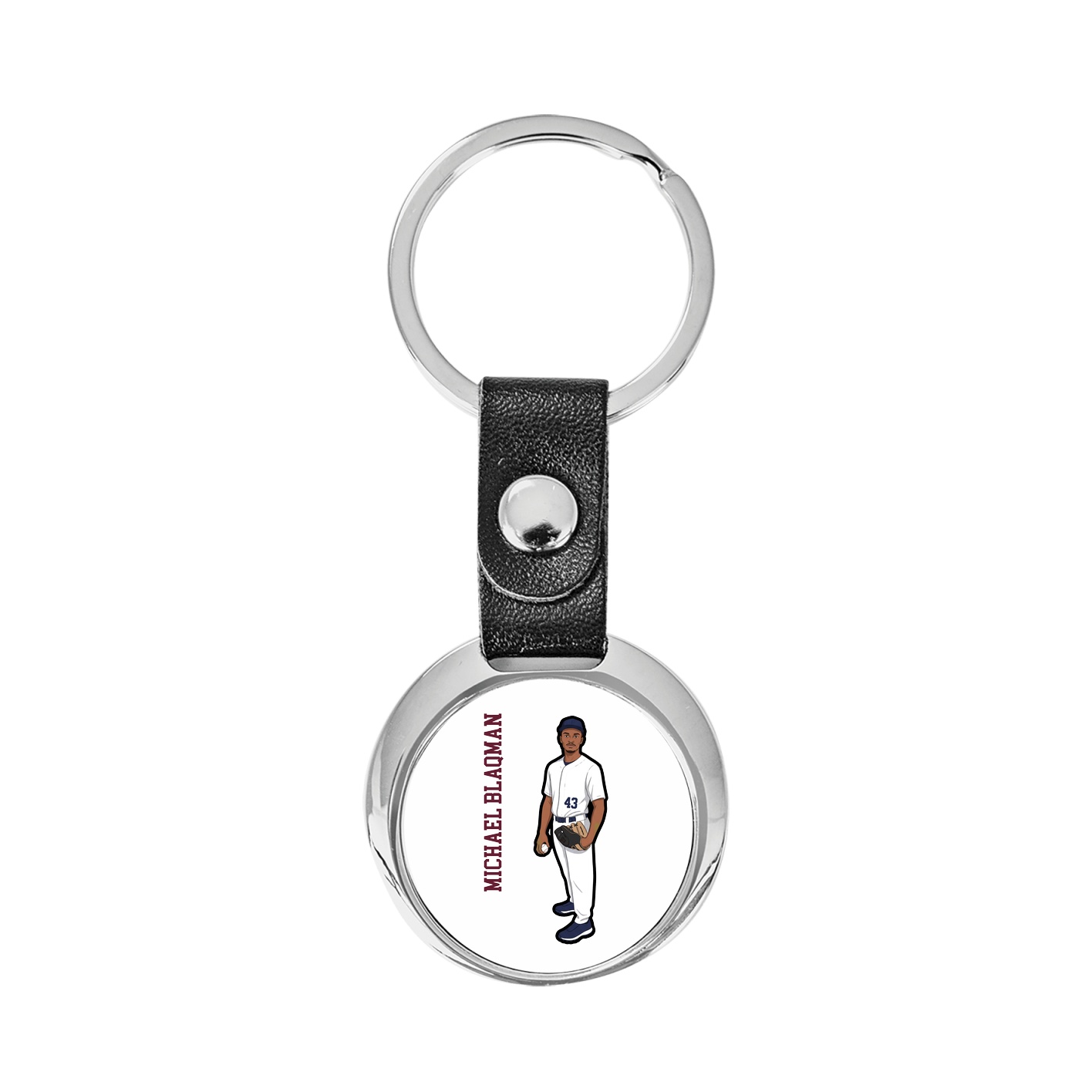 Key Chain — Name Vertical in Classic