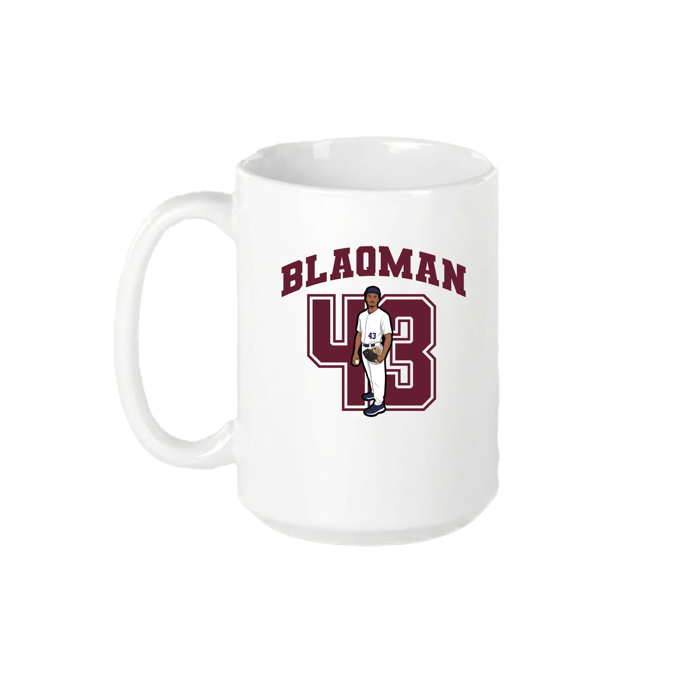 15oz Coffee Mug — Number in White