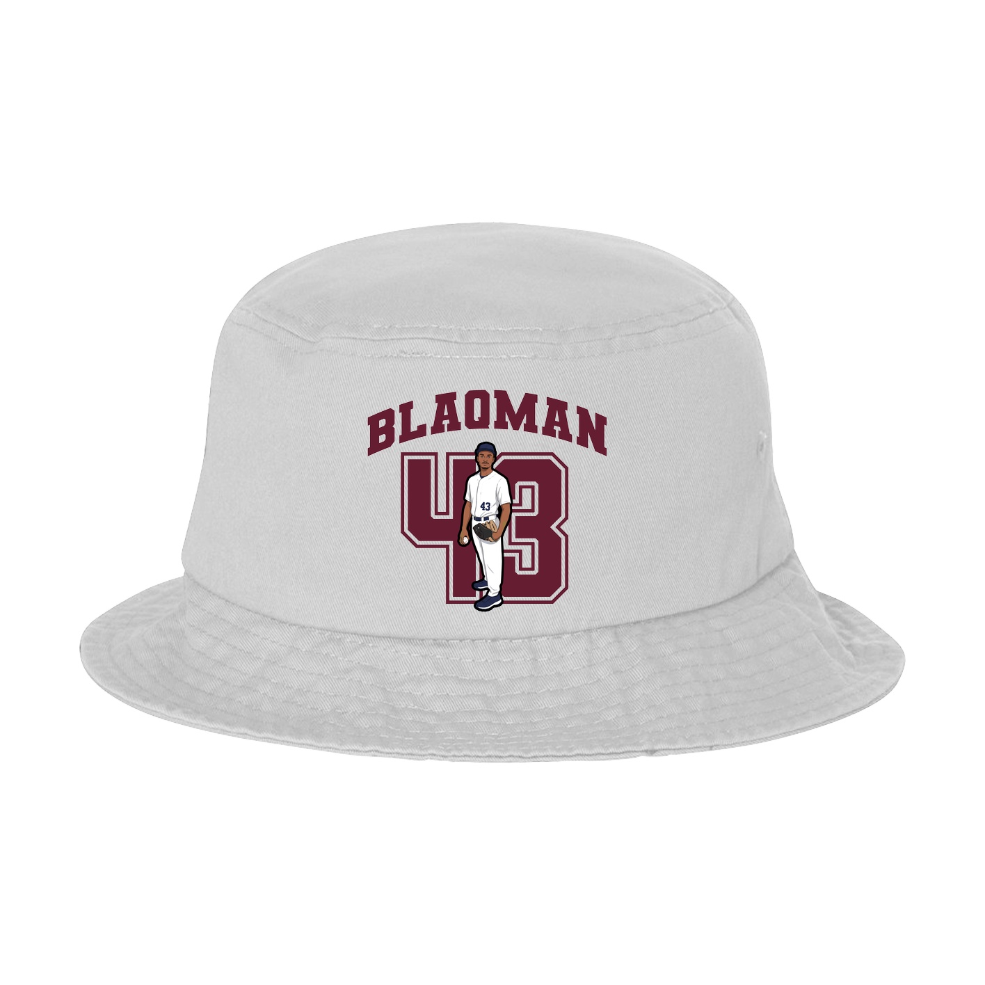 Bucket Cap — Number in White