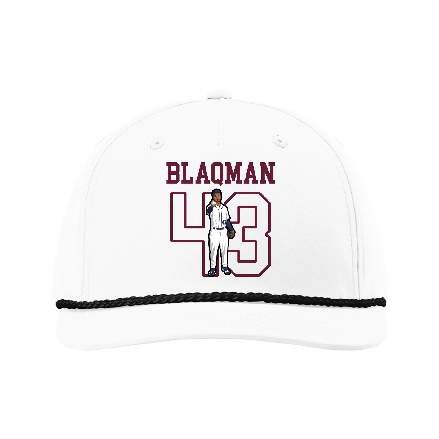 Five-Panel Classic Rope Cap — Shirsey in White