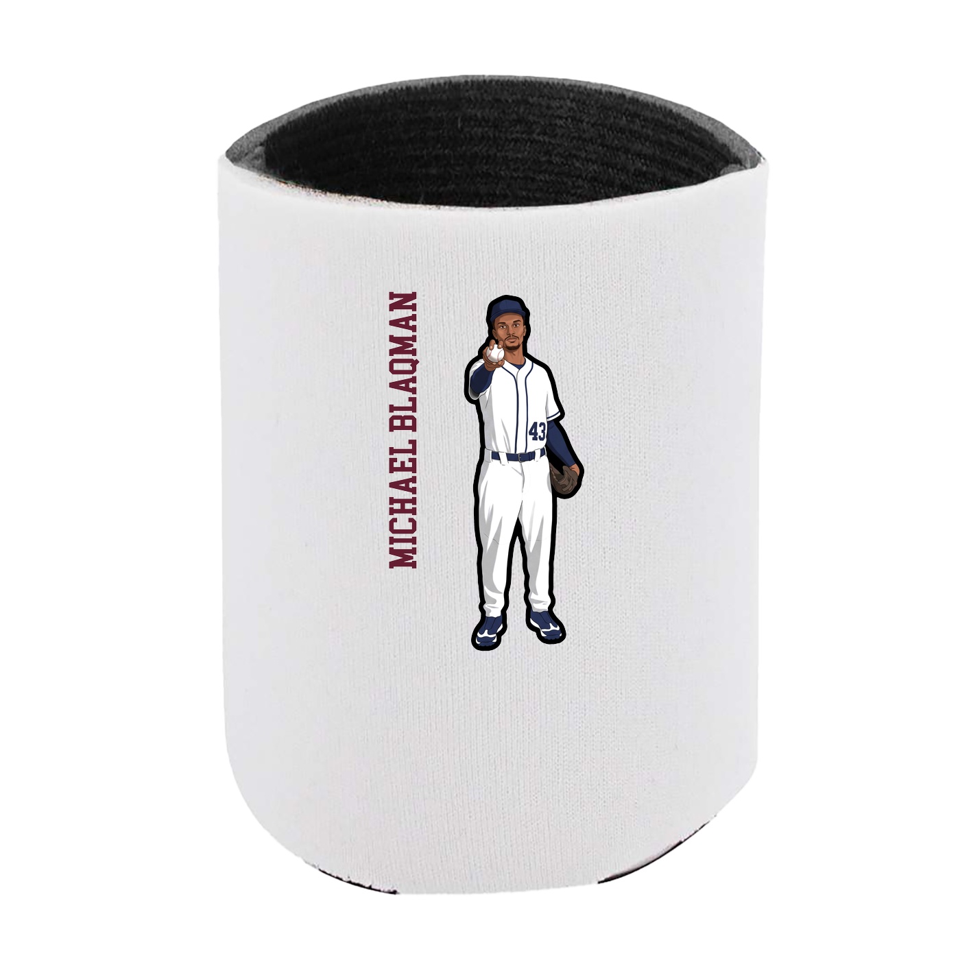 Can Holder — Name Vertical in White