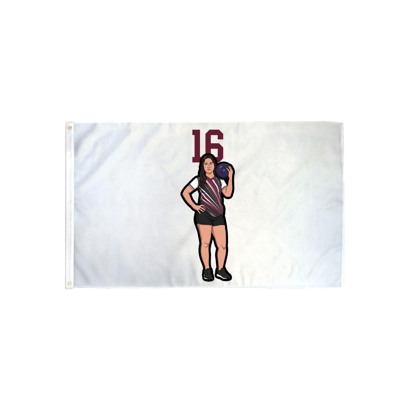 3x5 Flag — Number Top in Classic