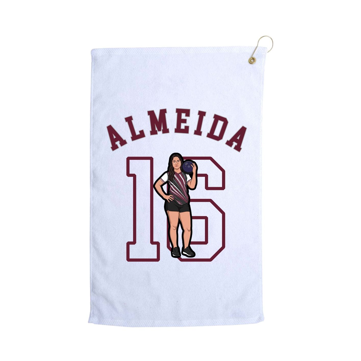 Golf Towel — Shirsey Arch in White