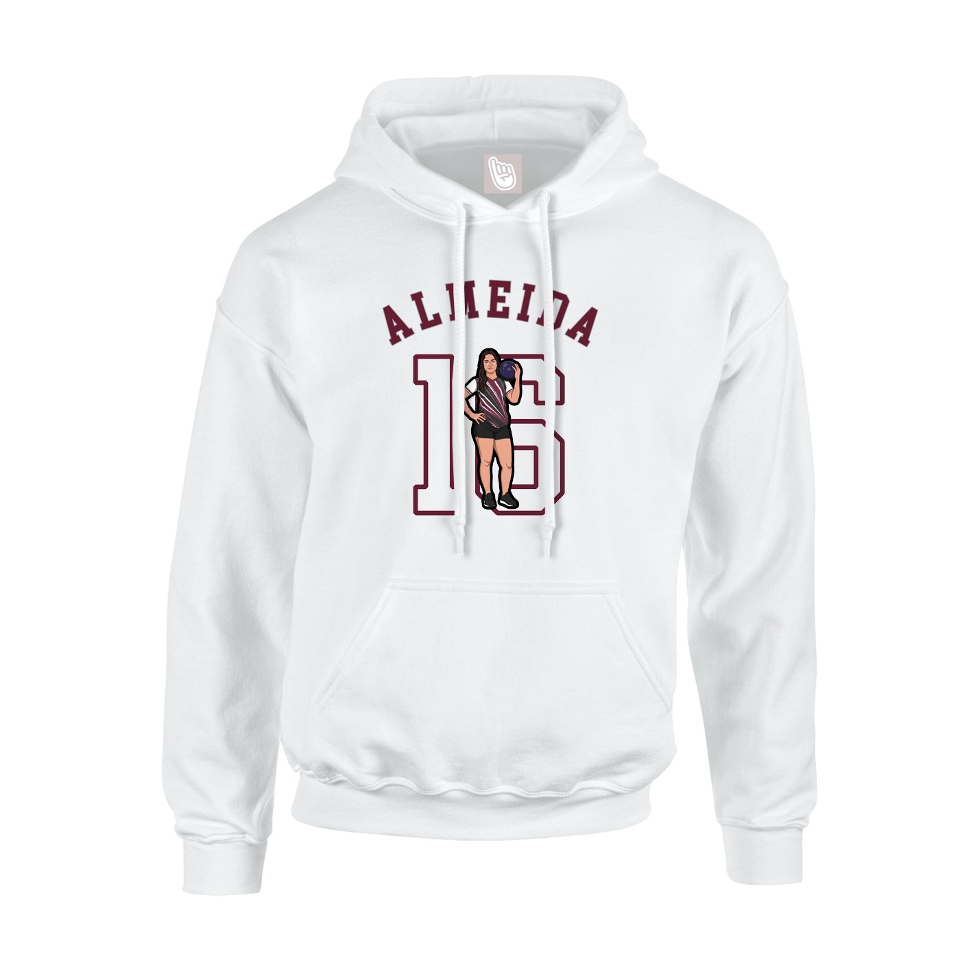 Hoodie — Shirsey Arch in White