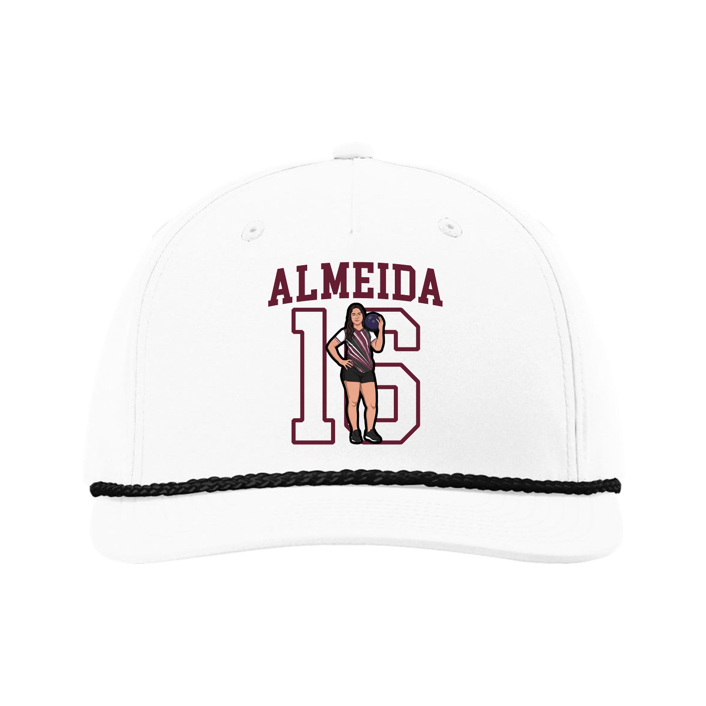 Five-Panel Classic Rope Cap — Shirsey in White