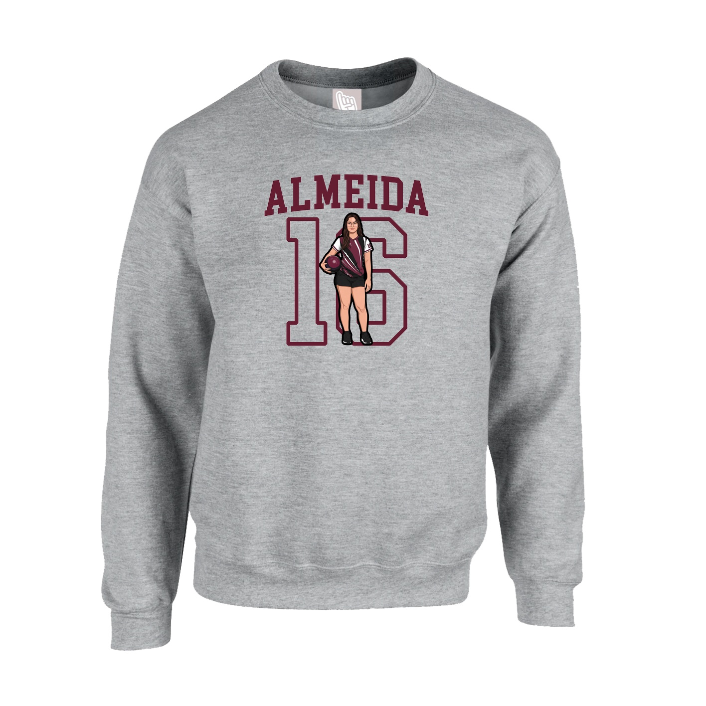 Fleece Crew — Shirsey in Grey