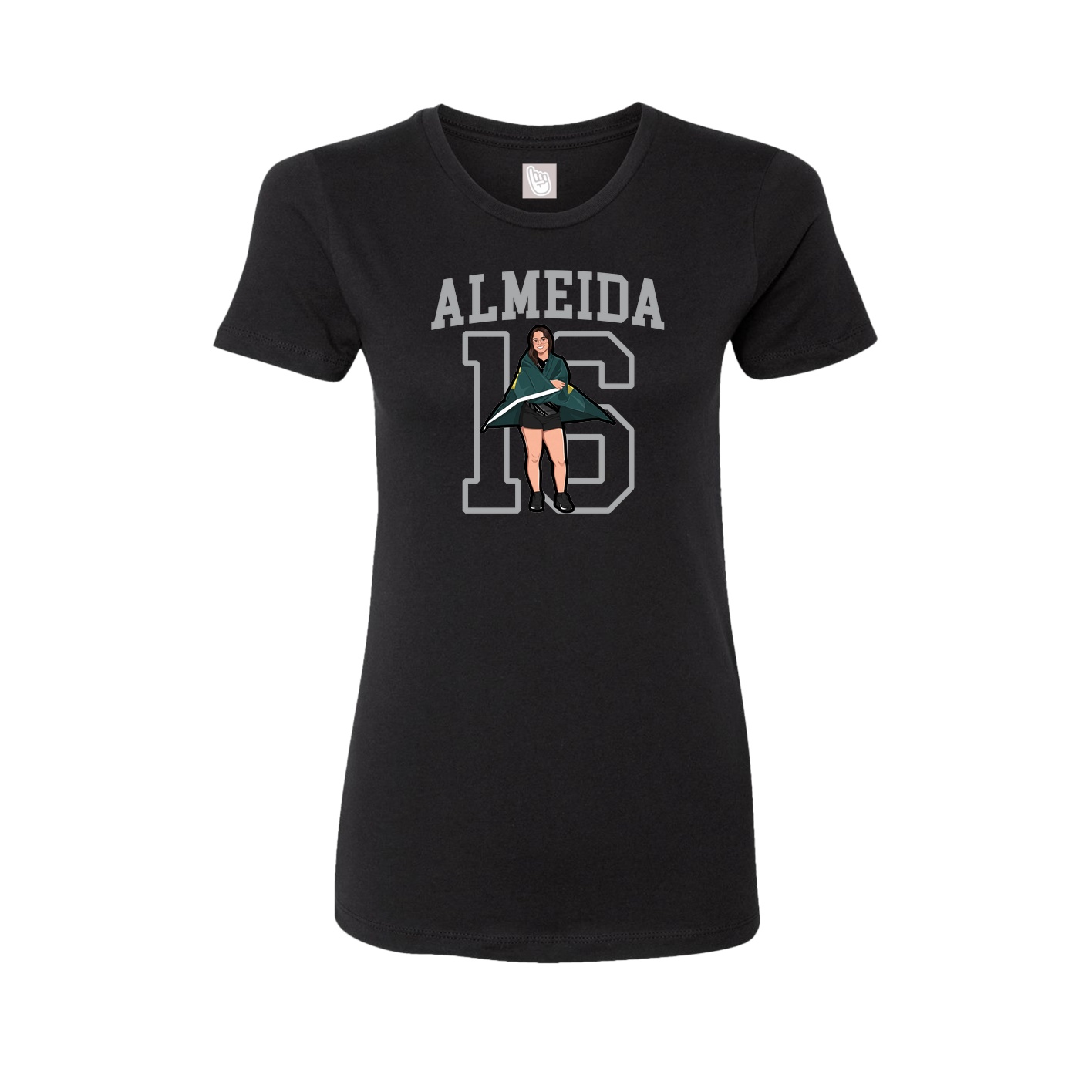 Fitted Women's Tee — Shirsey in Black