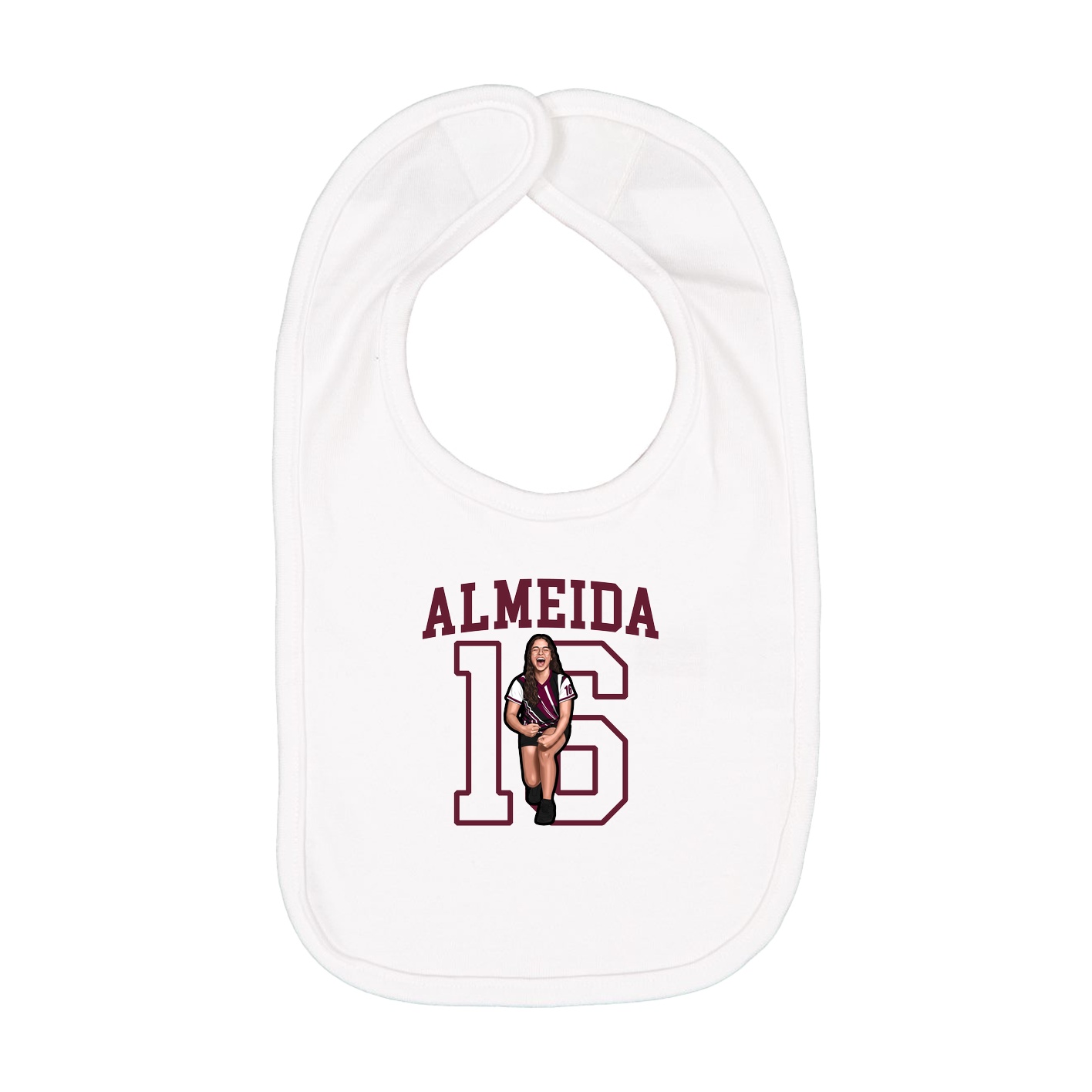 Infant Bib — Shirsey in White