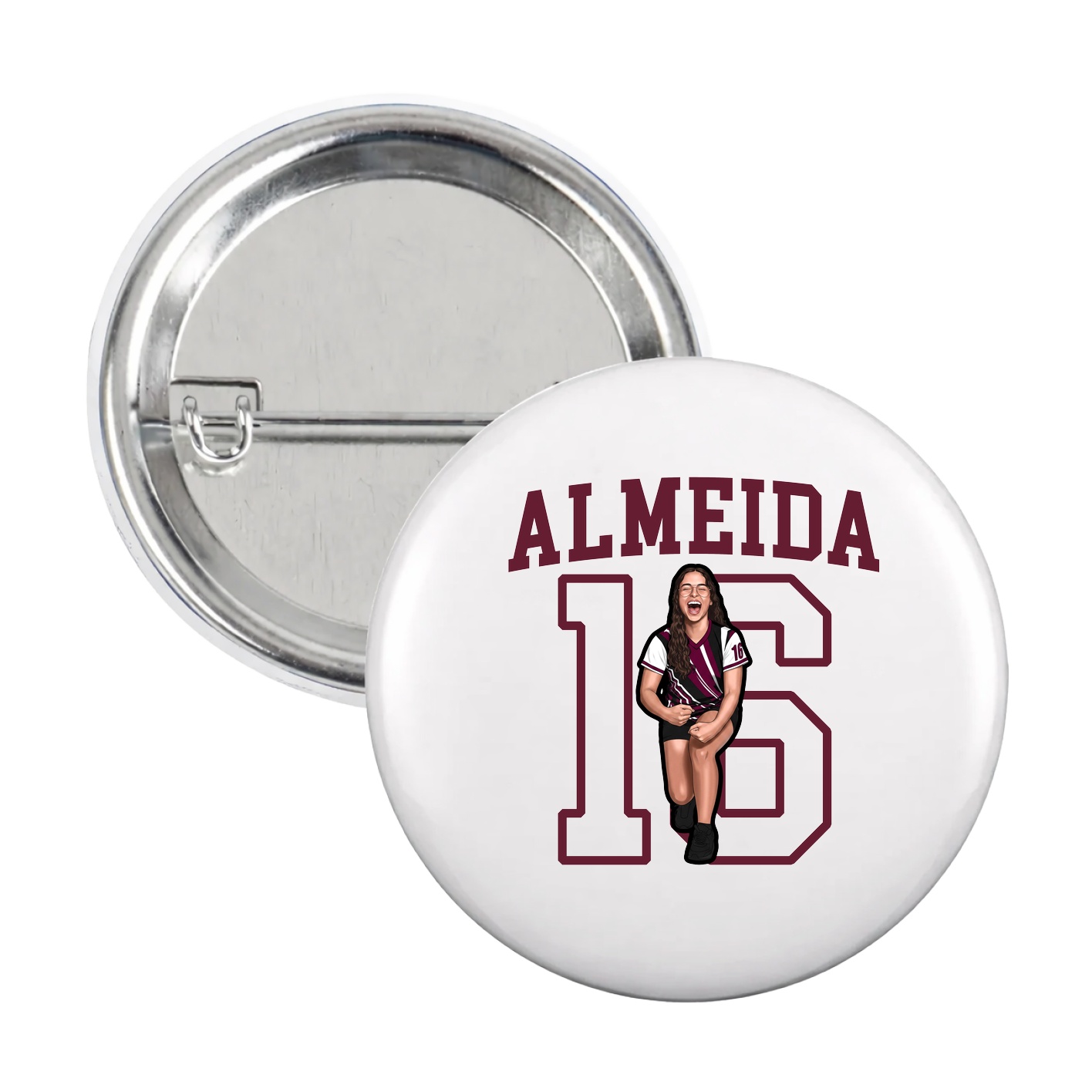 Game Day Button — Shirsey in White