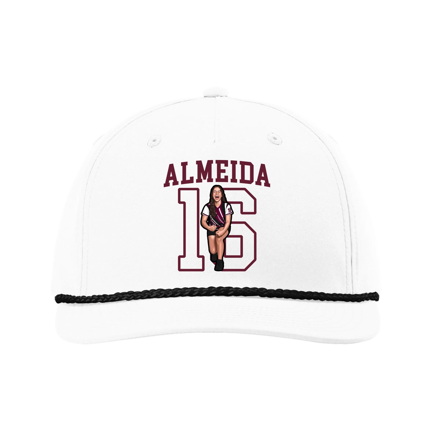 Five-Panel Classic Rope Cap — Shirsey in White