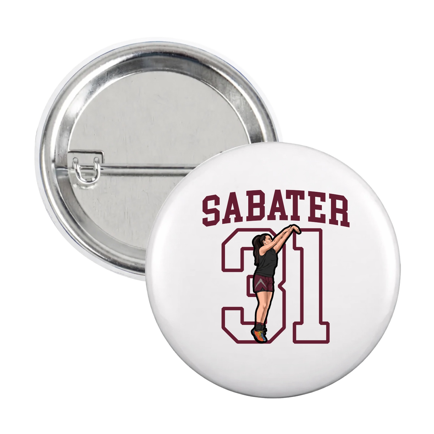 Game Day Button — Shirsey in White