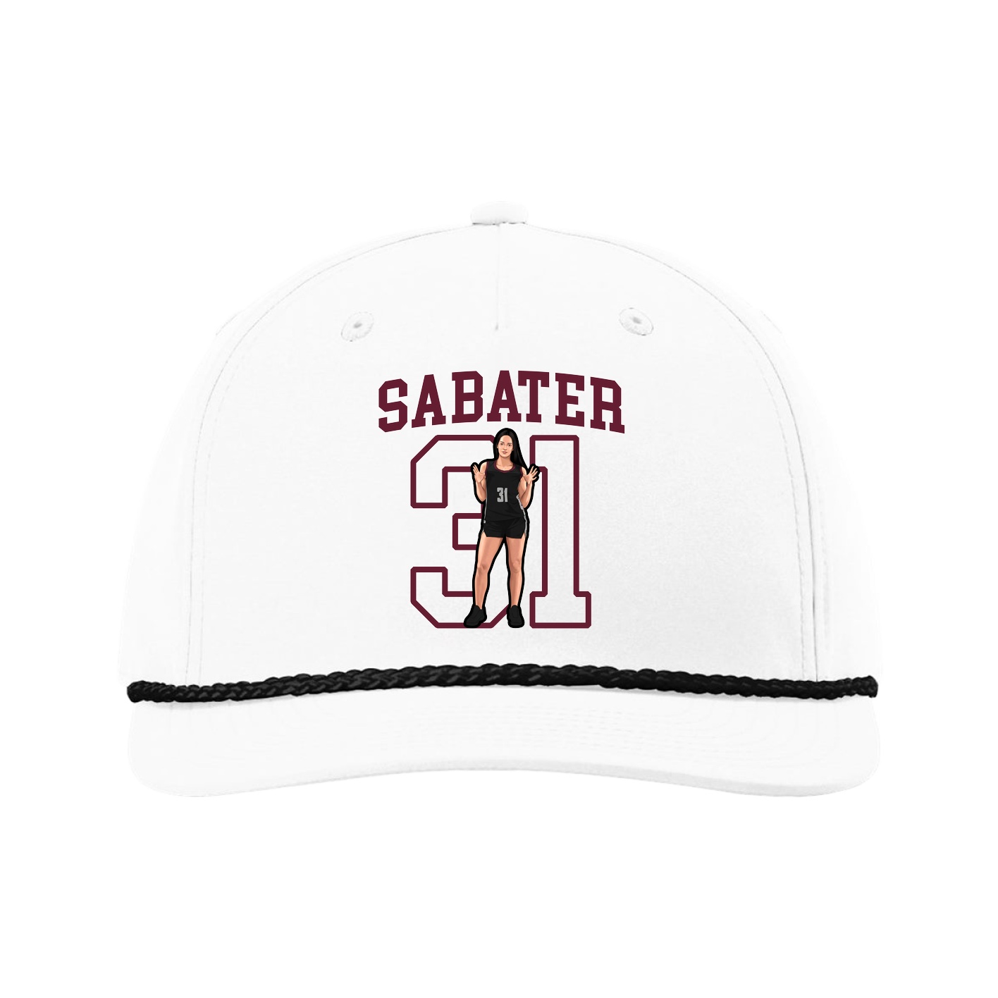 Five-Panel Classic Rope Cap — Shirsey in White