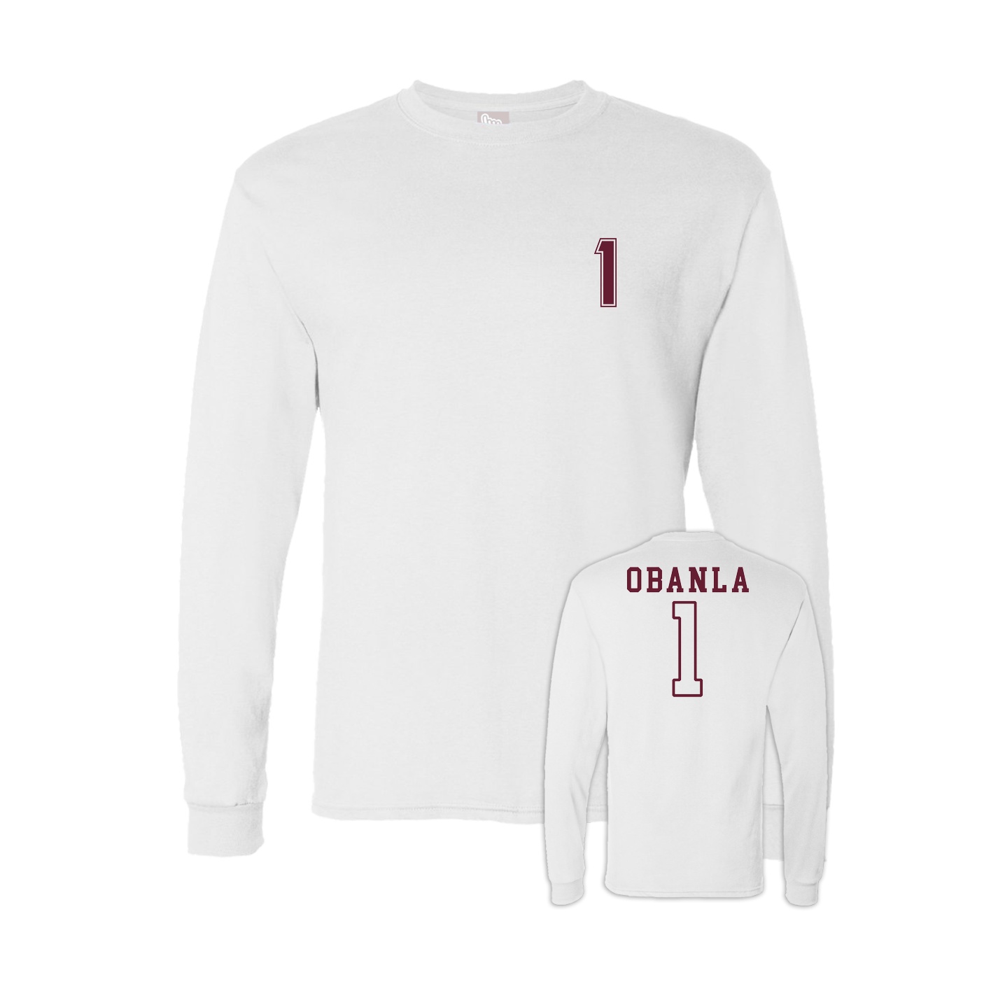 Long Sleeve Tee — Chest Back in White