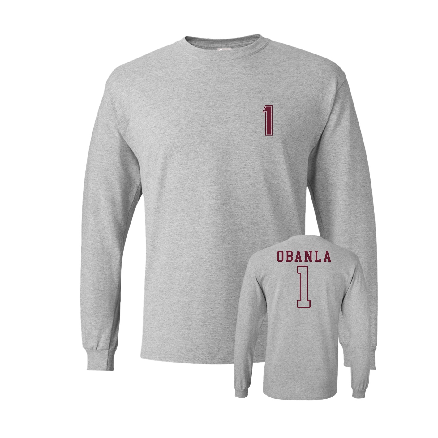 Long Sleeve Tee — Chest Back in Grey