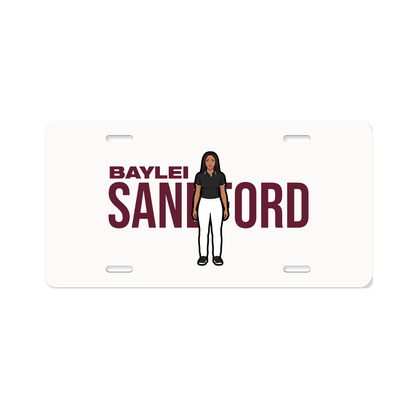 License Plate — Player Name in Classic
