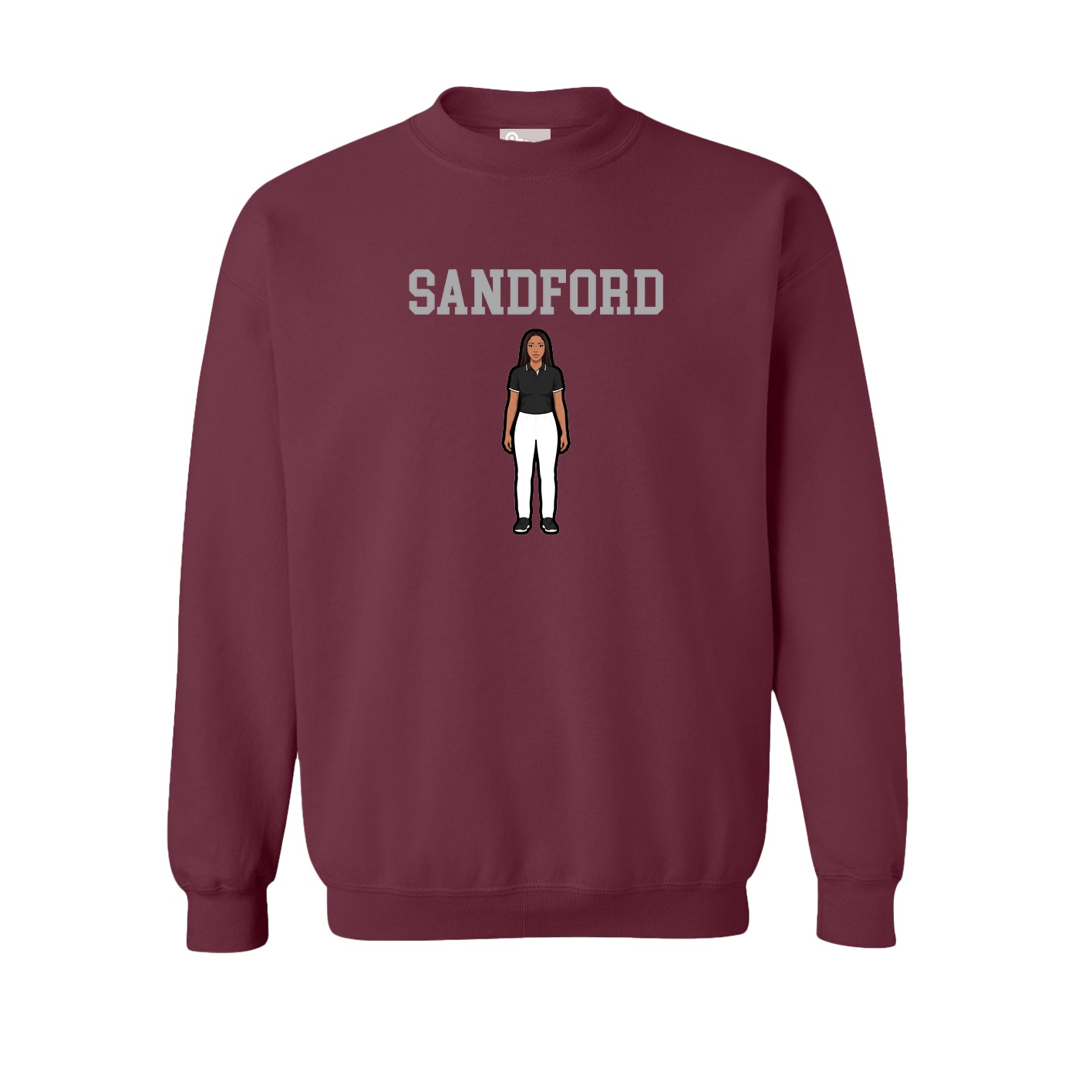 Fleece Crew — Shirsey in Maroon